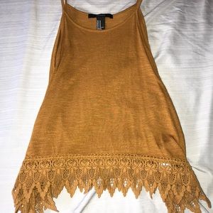 Gold crop top from forever 21